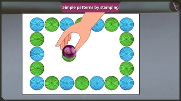 Simple patterns by stamping | Part 2/2 | English | Class 2