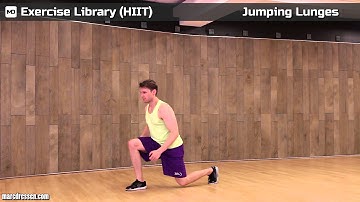 Alternating Jumping Lunges - Exercise Library (HIIT) | Marc Dressen