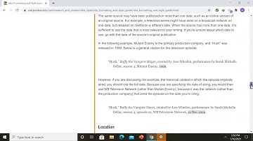 Using Purdue OWL for MLA
