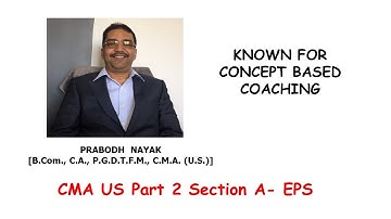 CMA US PART 2 - SECTION A - EPS
