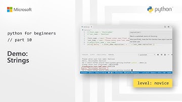 Demo: Strings | Python for Beginners [10 of 44]