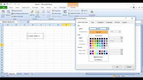 Hướng dẫn học viên - Thay đổi màu sắc cho Option Button
