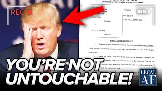 Trump ROCKED by NEW LAWSUIT in FINAL MOMENTS