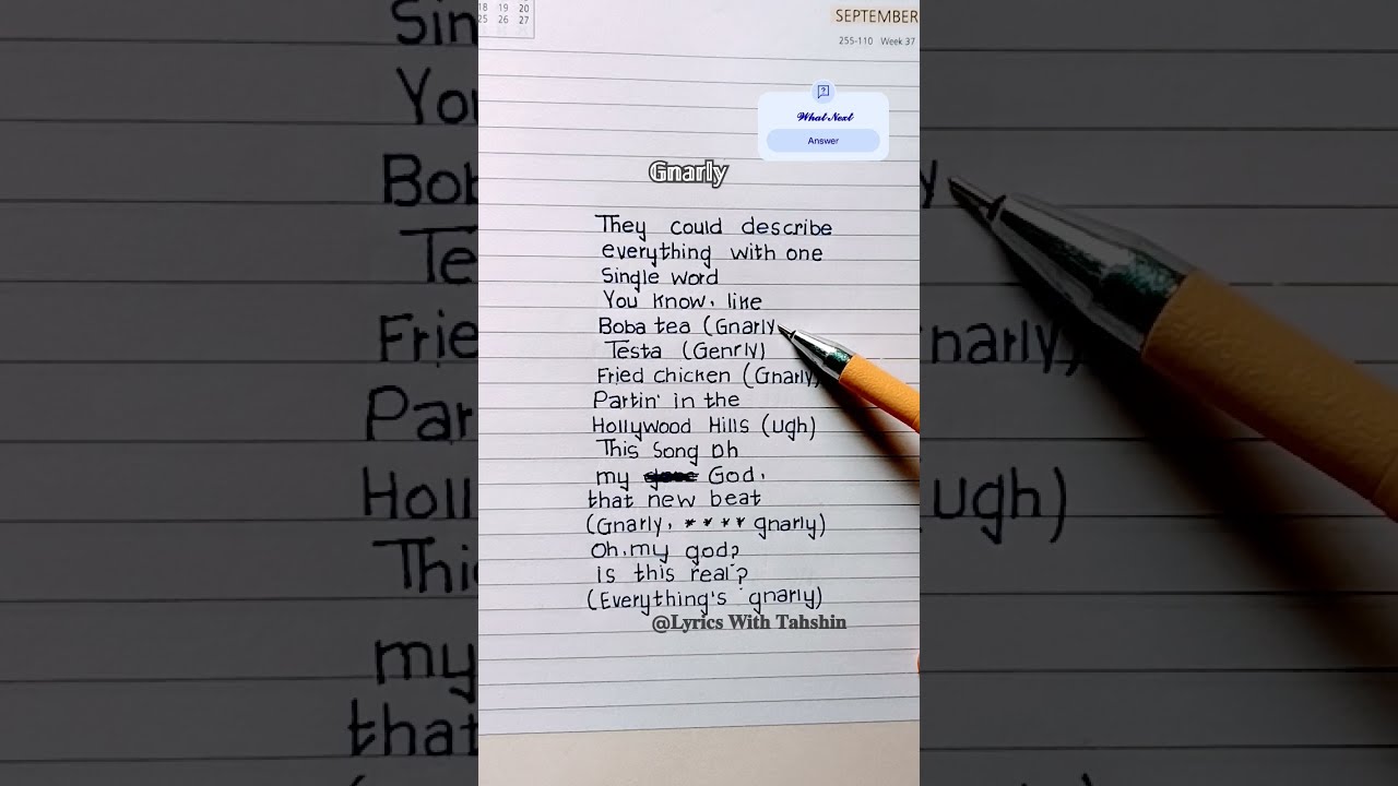 KATSEYE GNARLY Lyrics 