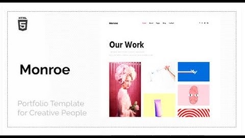 Monroe - Minimal Creative Portfolio | Themeforest Templates