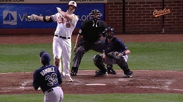 TB@BAL: Davis ties game with two-run shot to center