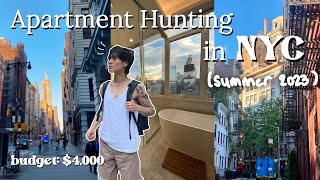 NYC Apartment Hunting *SUMMER 2023* | touring 7 apartments with prices (PEAK MOVING SEASON)
