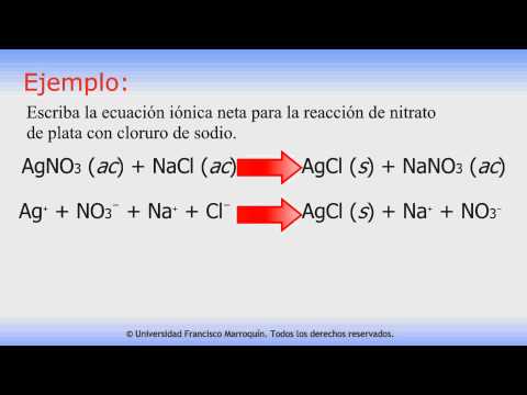 Video: Cómo Escribir Una Ecuación En Formas Iónicas Moleculares Y Moleculares