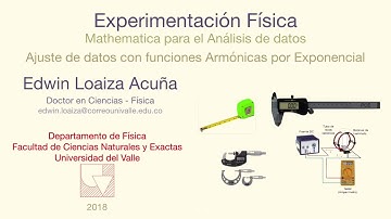 6. Ajuste de datos con Mathematica: Funciones  Armónicas amortiguadas 6/7