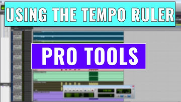 How to use the Tempo Ruler in Pro Tools -- OBEDIA.com Avid Pro Tools Training and Tech Support