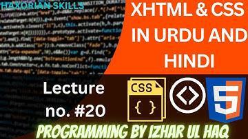 XHTML And CSS In Urdu Hindi Part #20 How To Add Background Images in our #Webpage #programming