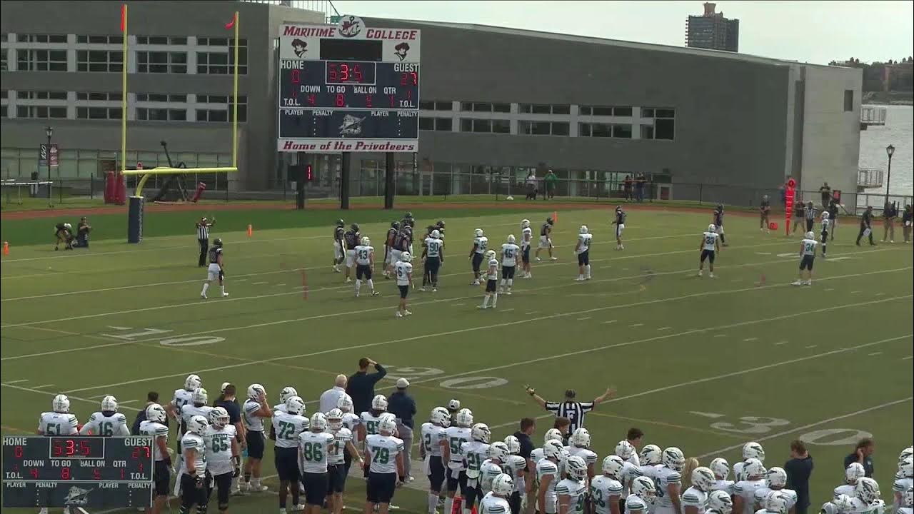 SUNY Maritime College vs Endicott College Mens Varsity Football YouTube