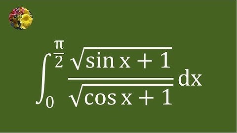 2nd method to evaluate the definite integral using tangent-half-angle substitution (Mis-3203A)