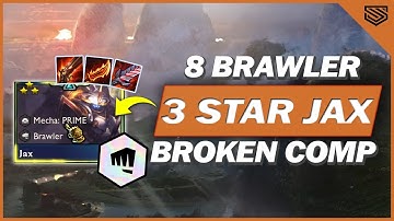 YOU MUST PLAY BRAWLER JAX TO CLIMB IN TFT 🔥 8 Brawler 3 Star Jax!  Teamfight Tactics Set 8 Guide