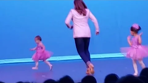 2 Year-Old Puts On A Show At Dance Recital!