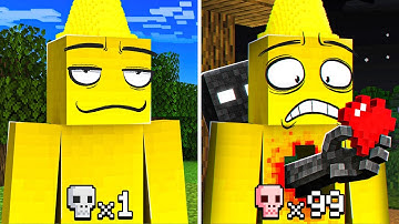 Minecraft But Every Death = More Scary