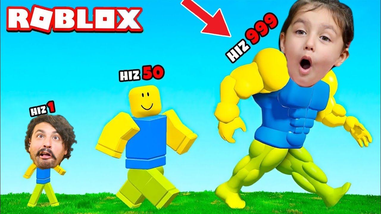 ROBLOX AMA HER SANİYE HIZLANIYORUZ 😄 Roblox Every Second You Get +1 WalkSpeed