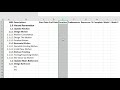 How to create a Gantt Chart in MS Excel, using Work Breakdown Structure (WBS): Project Management