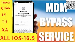 Hỗ Trợ Bypass MDM Khóa QLTX Mọi iPhone iPad ALL iOS 16.5 Online Ultraview OneClick!