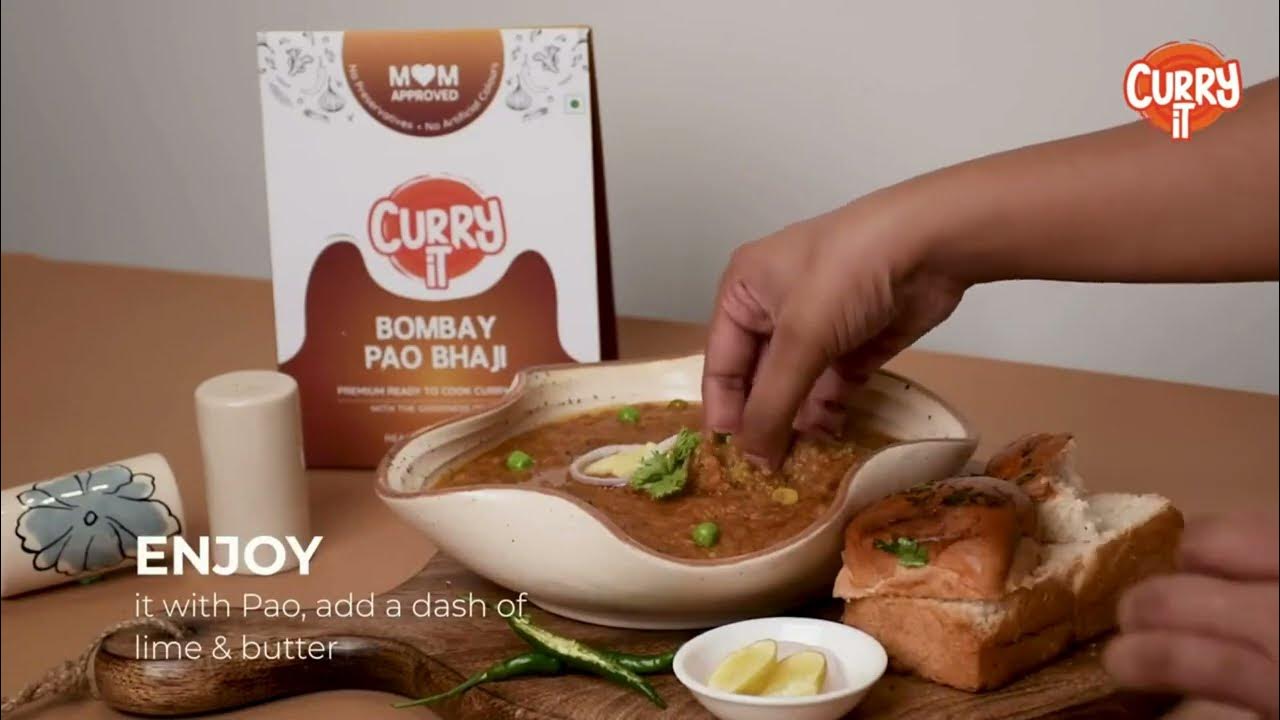 CURRYiT Ready to Cook Bombay Pav Bhaji Serves Indian Masala Gravy