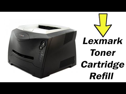 Lexmark (( E330 / E332 / E340 & E342 )) Toner Refill | الطريقه الصحيحه لتعبئه حباره ليكس مارك