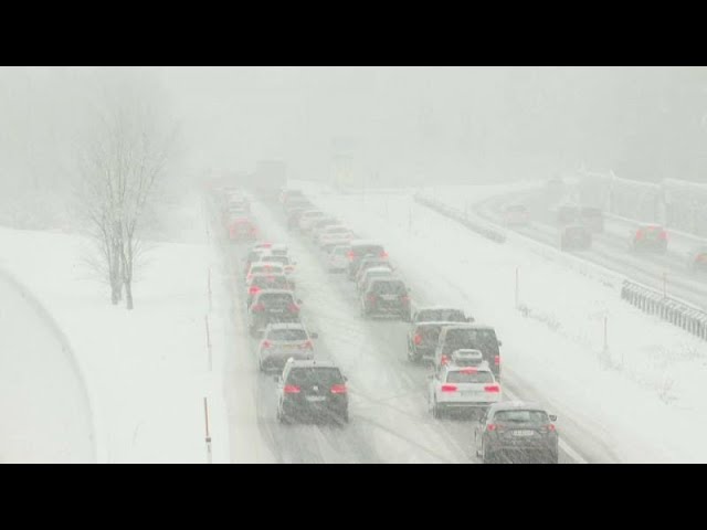 Temporal de nieve y frío en Europa 