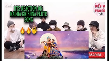BTS REACTION TO RADHA KRISHNA FLUTE SONG (FAN MADE) | 2021 #BTS #RADHAKRISHNA
