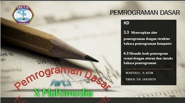 Menerapkan alur pemrograman dengan struktur bahasa pemrograman komputer