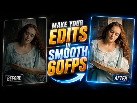 How to Convert our Edits in Smooth 60fps? Easiest Tutorial After Effects! ⚡️