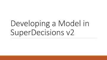 3.1. Developing an AHP Model Using Super Decisions v2