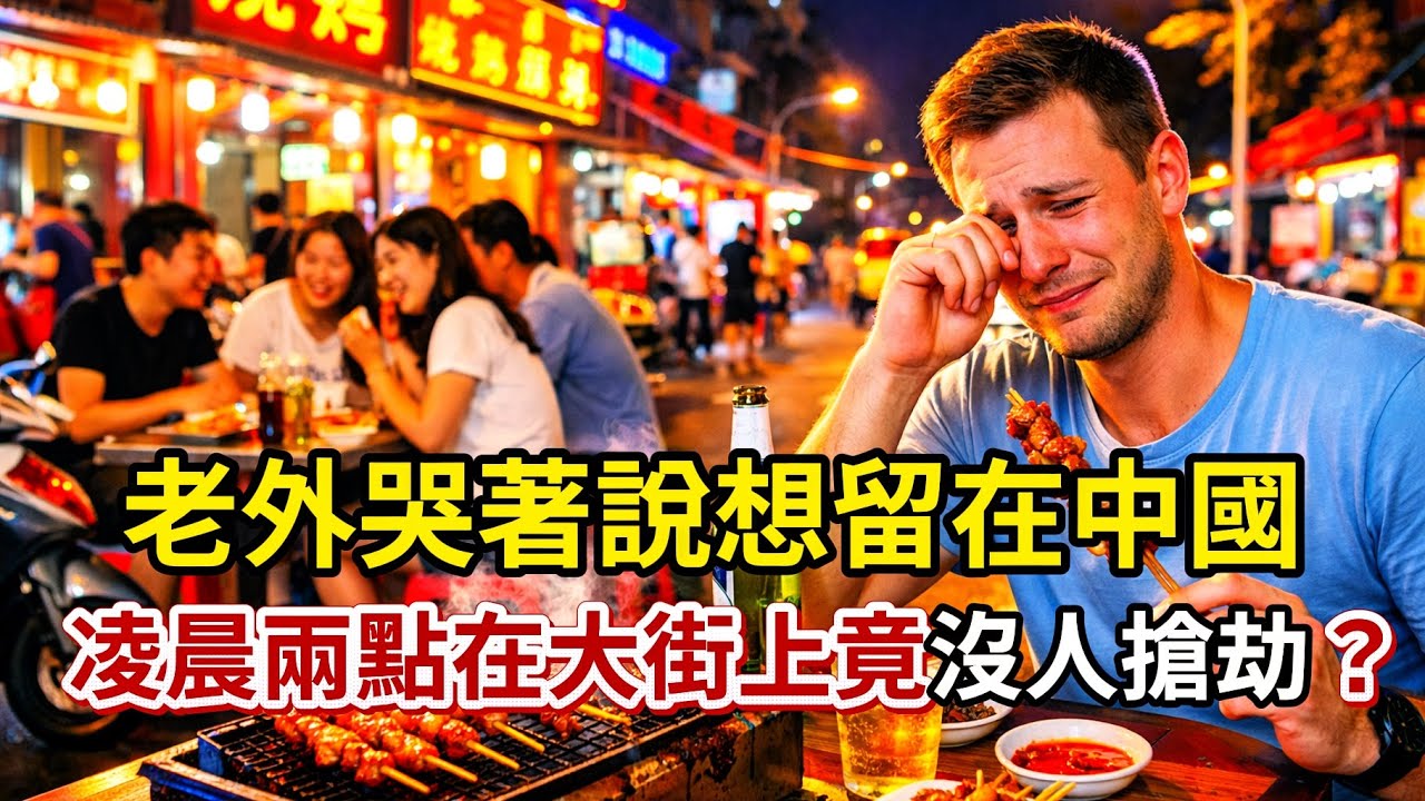 老外哭著說想留在中國：凌晨兩點在大街上撸串竟然沒人搶劫？這種安全感他們一輩子沒見過！