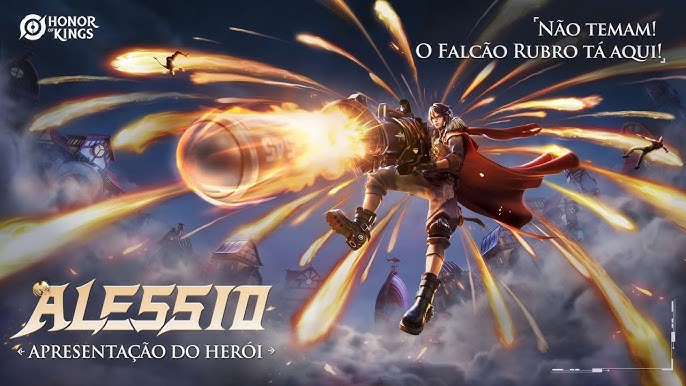 Honor of Kings: novo herói Alessio, o Capitão Falcão Rubro, chega