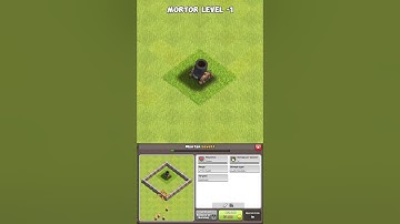 Upgrading Mortar from Level 1 to MAX in Clash of Clans 😱😱 #shorts #coc #clashofclans #cocsoul