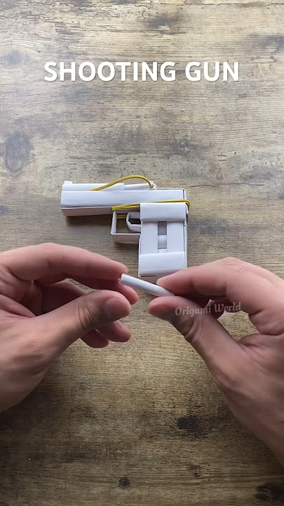 HOW TO MAKE PAPER SHOOTING GUN | PAPER CRAFT TUTORIAL ORIGAMI WORLD WEAPON GUN INSTRUCTIONS ART