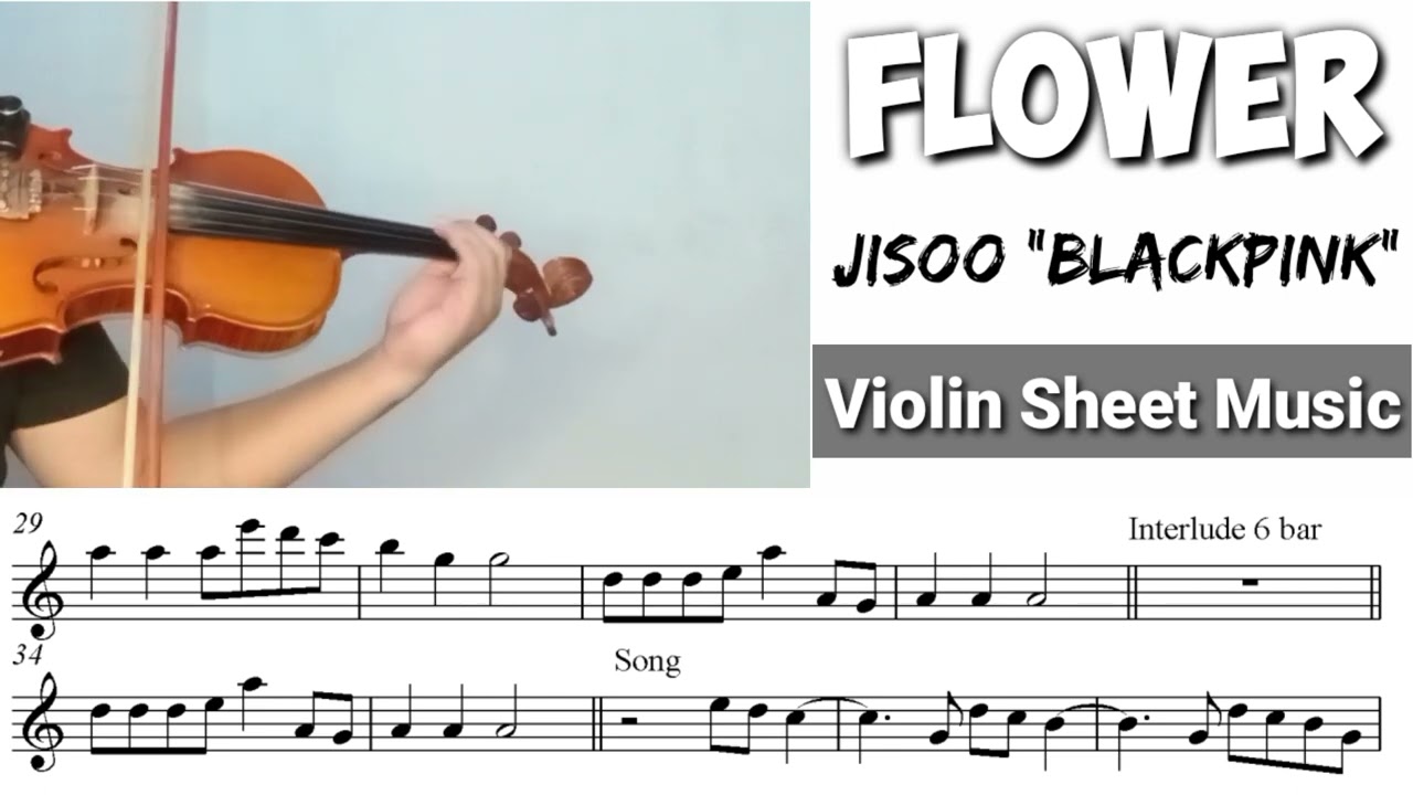 Flower - Jisoo 'BlackPink' || Violin Sheet Music