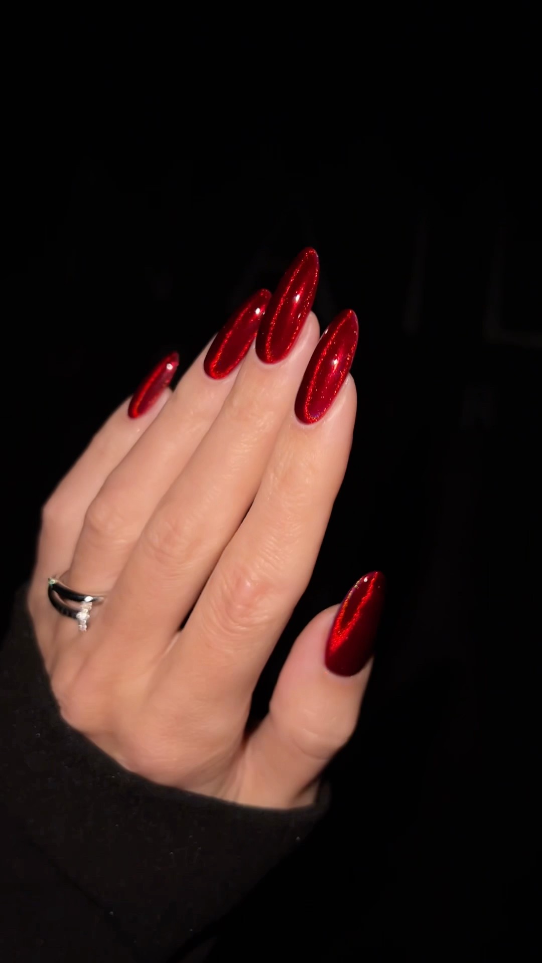 Dimensional chrome nail work