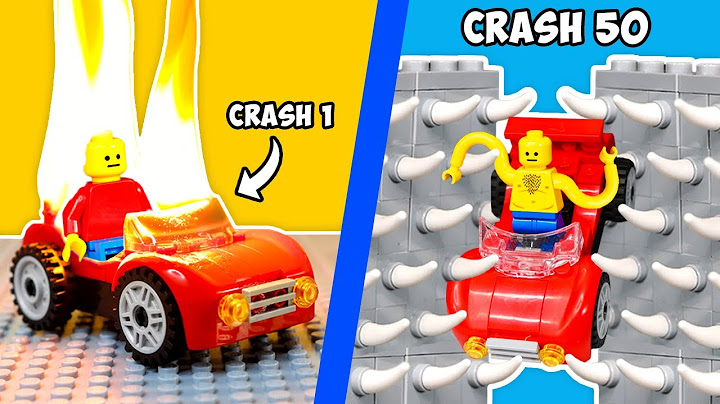 100 DEADLY CAR CRASHES In LEGO
