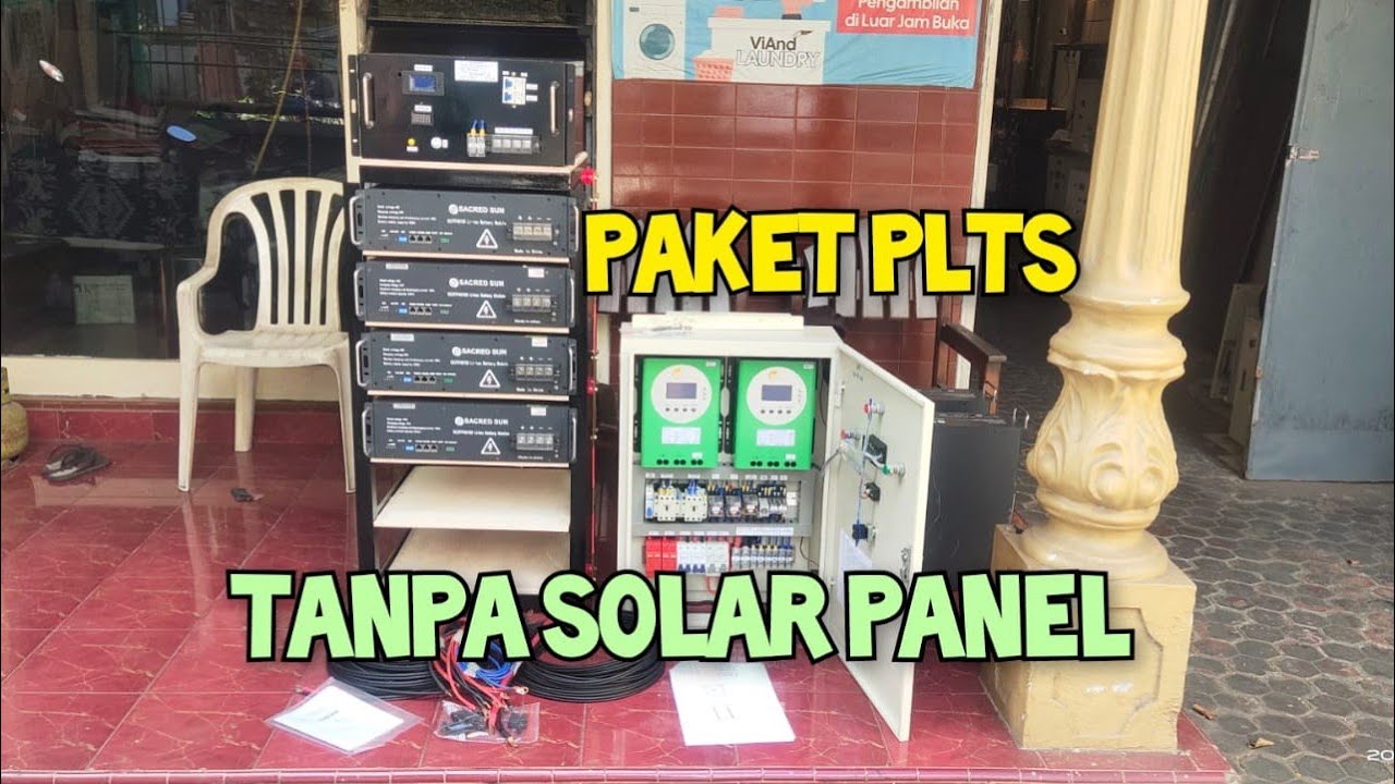 Paket PLTS tinggal colok tanpa solar panel - YouTube