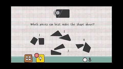 Logic Master 1 - Mind Twist Level 219 Solution | Which pieces can best make the shape above?