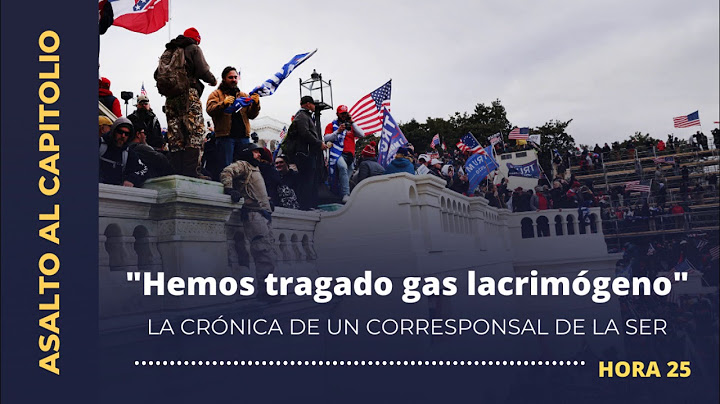 Así vivió un periodista de la SER las escenas de caos frente al capitolio