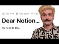 An open letter to notion