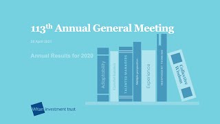Witan Investment Trust AGM presentation and Q&A, April 2021 Andrew Bell, CEO