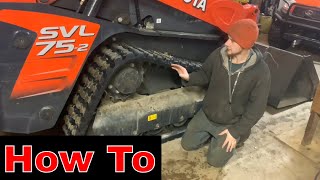 How to Tighten the Tracks on the Kubota SVL75-2