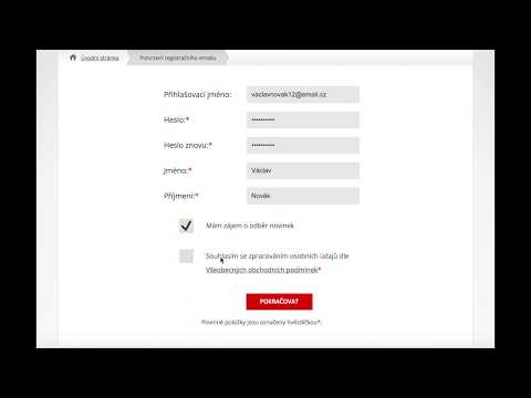 Video: Jak Zaregistrovat Uživatele