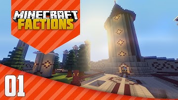 Minecraft Factions: Episode 1 - Building Our Base!!!