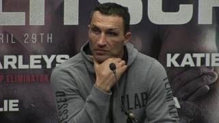 WLADIMIR KLITSCHKO REACTS TO ANTHONY JOSHUA ROUND 11 TKO DEFEAT - {POST FIGHT PRESS CONFERENCE}