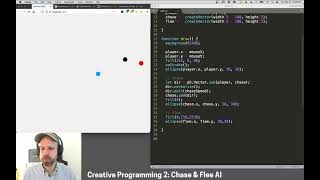 CP2: Chase and Flee AI – Simulation in p5.js