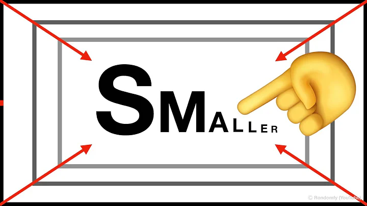 The Screen gets SMALLER every second of this video [ Real ]