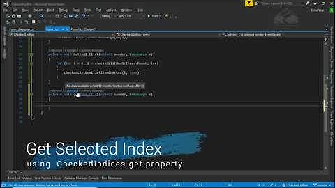 Checked List Box Control CSharp Visual Studio