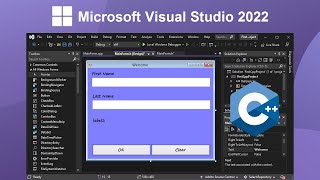 Create Your First C++ Windows Form using Microsoft Visual Studio 2022